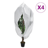 Vidaxl Planz Deckt mat Zipper 4 St 70 g m² 3.93x3 m