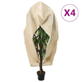 Vidaxl Planz Deckt mat Zipper 4 St 70 g m² 3.93x3 m