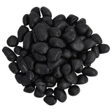 Vidaxl-Kieselsteine ​​poliert 2-5 cm 10 kg schwarz