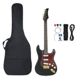 Vidaxl Guitar for beginners electric with bag 4 4 39 black and gold