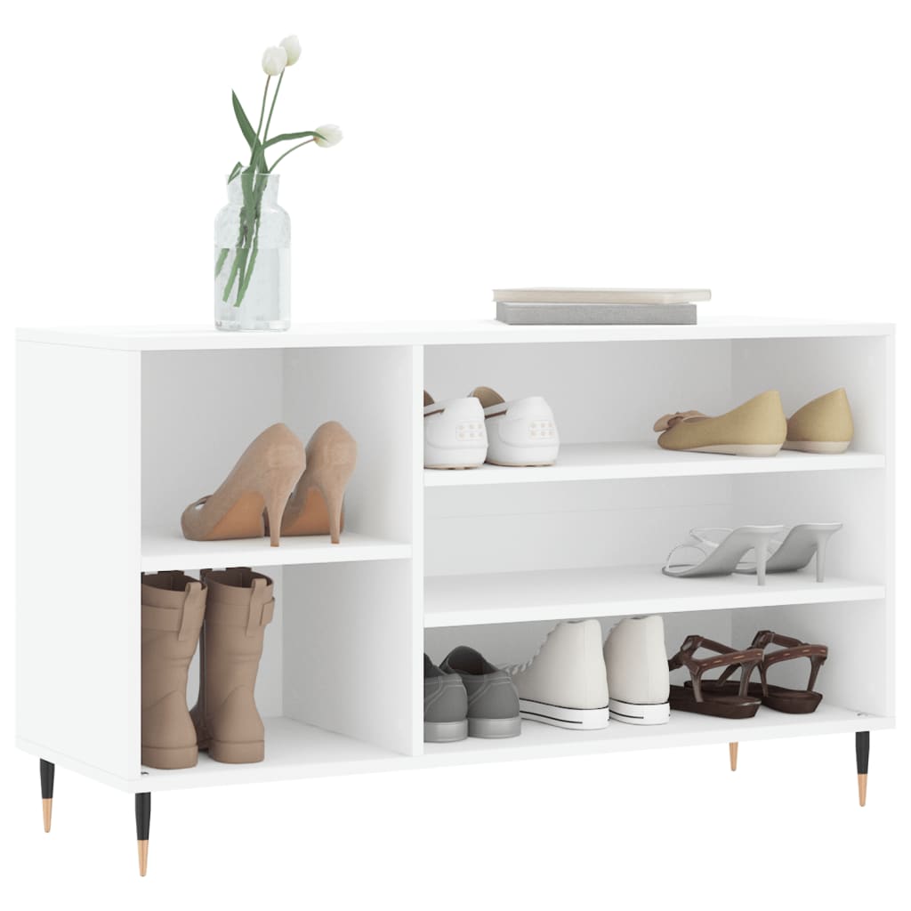 VidaXL Shoe cabinet 102x36x60 cm Properted Wood White