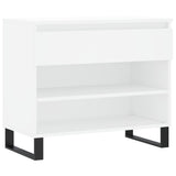 Vidaxl Cabinet da scarpe 70x36x60 cm Bianco in legno