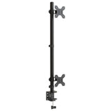 Vidaxl Monitor Standard Double Vesa 75 100 mm in acciaio nero