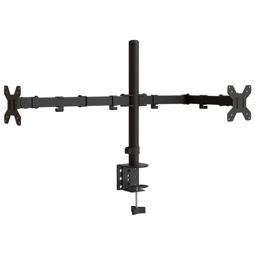 Vidaxl Monitor Standard Double Vesa 75 100 mm ocel černá
