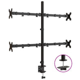 Vidaxl Monitor bracket Vesa 75 100 mm Black Steel