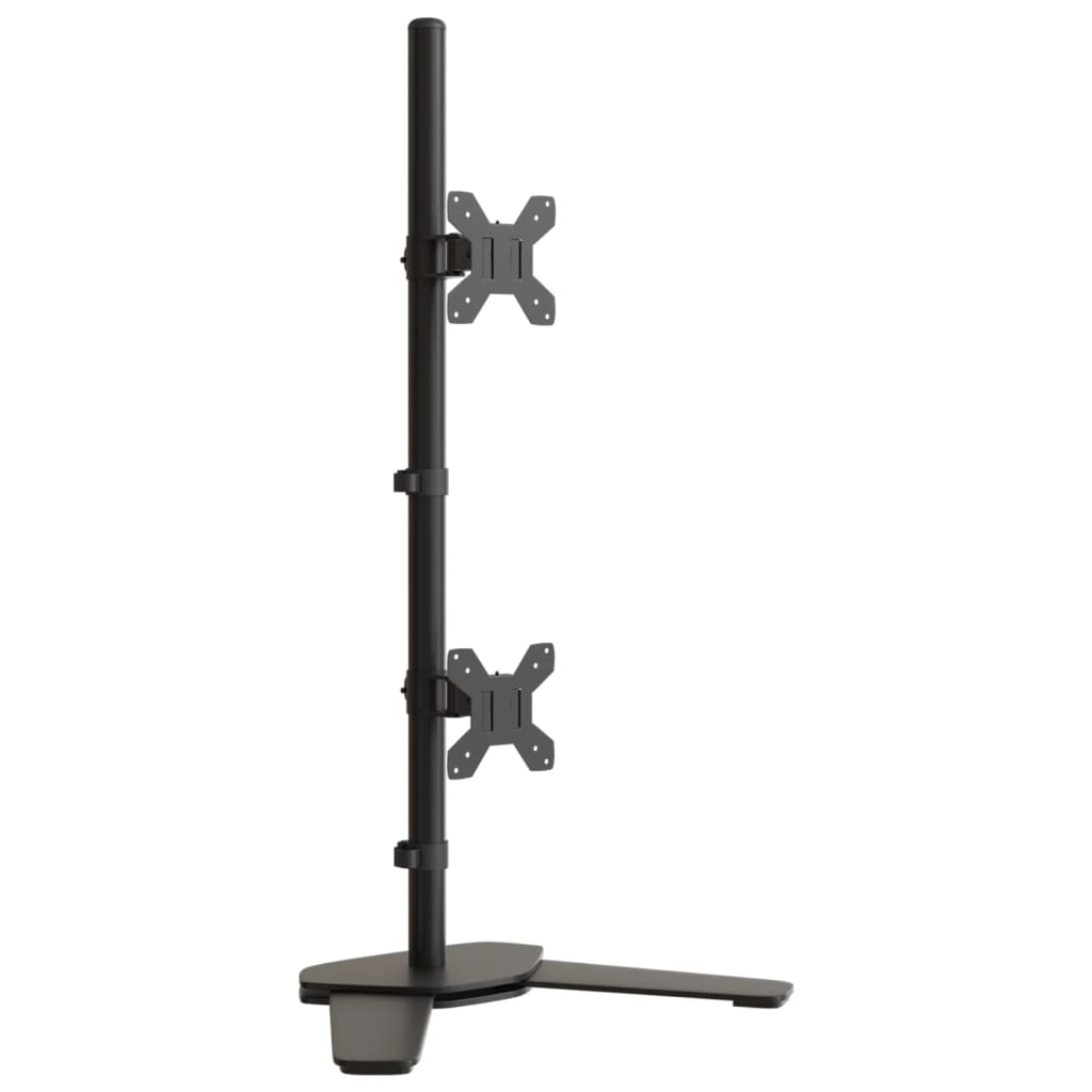 VidaXL monitor standard double vesa 75 100 mm steel black