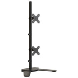 VidaXL monitor standard double vesa 75 100 mm steel black