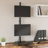 VidaXL monitor standard double vesa 75 100 mm steel black
