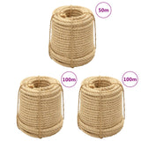 Vidaxl rope 3 st 20 mm sisal