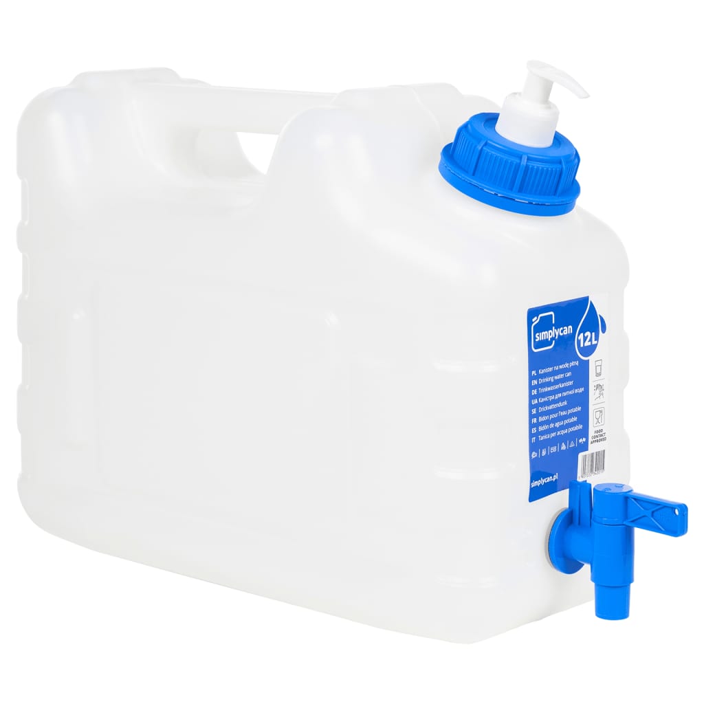Vidaxl Water tank with tap and soap dispenser 10 l plastic