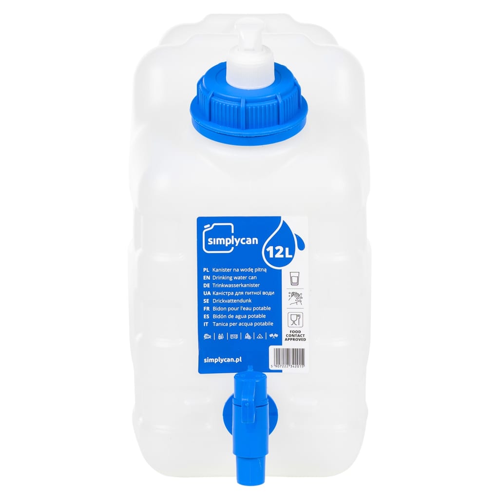 Vidaxl Water tank with tap and soap dispenser 10 l plastic