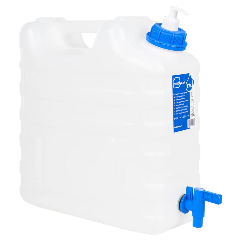 Vidaxl vanntank med kran og såpedispenser 15 l plast