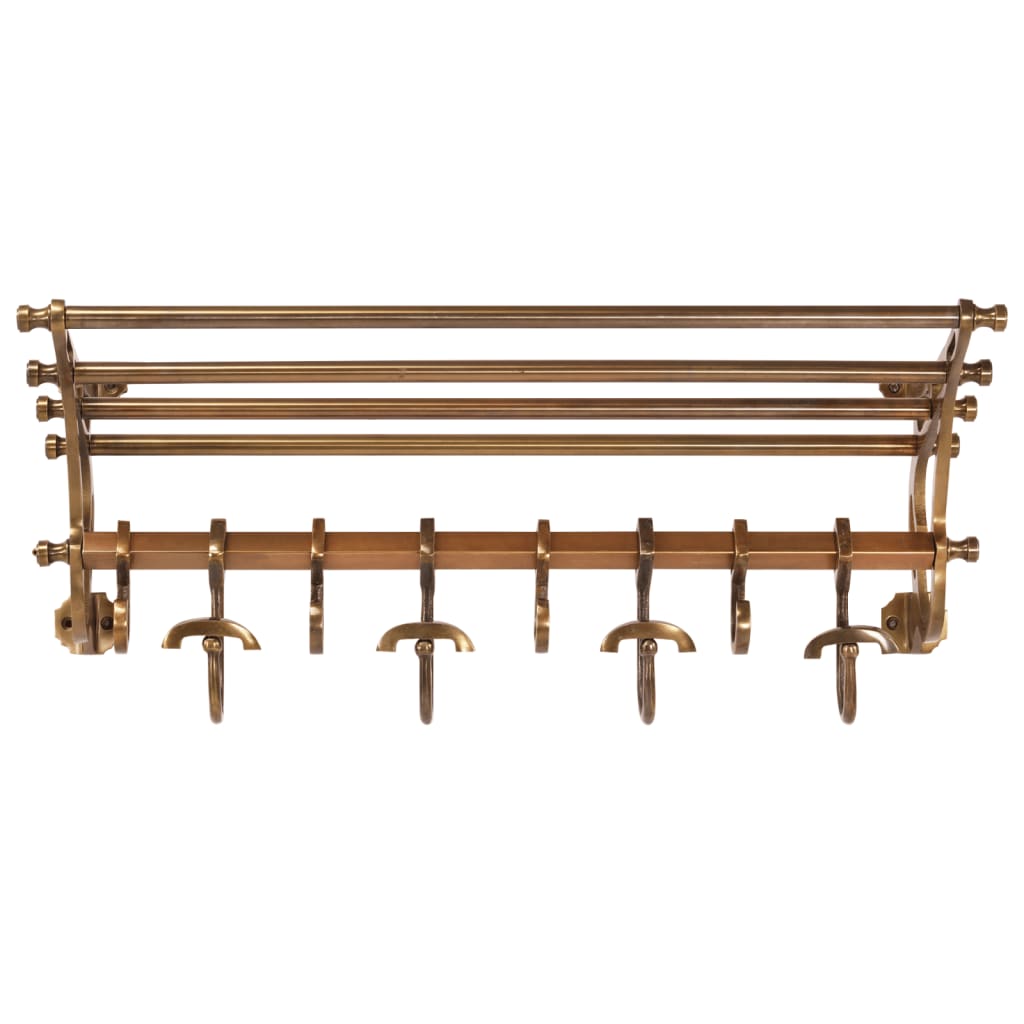 VidaXL Luggage rack with clothes hangers wall mounting aluminum