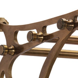 VidaXL Luggage rack with clothes hangers wall mounting aluminum