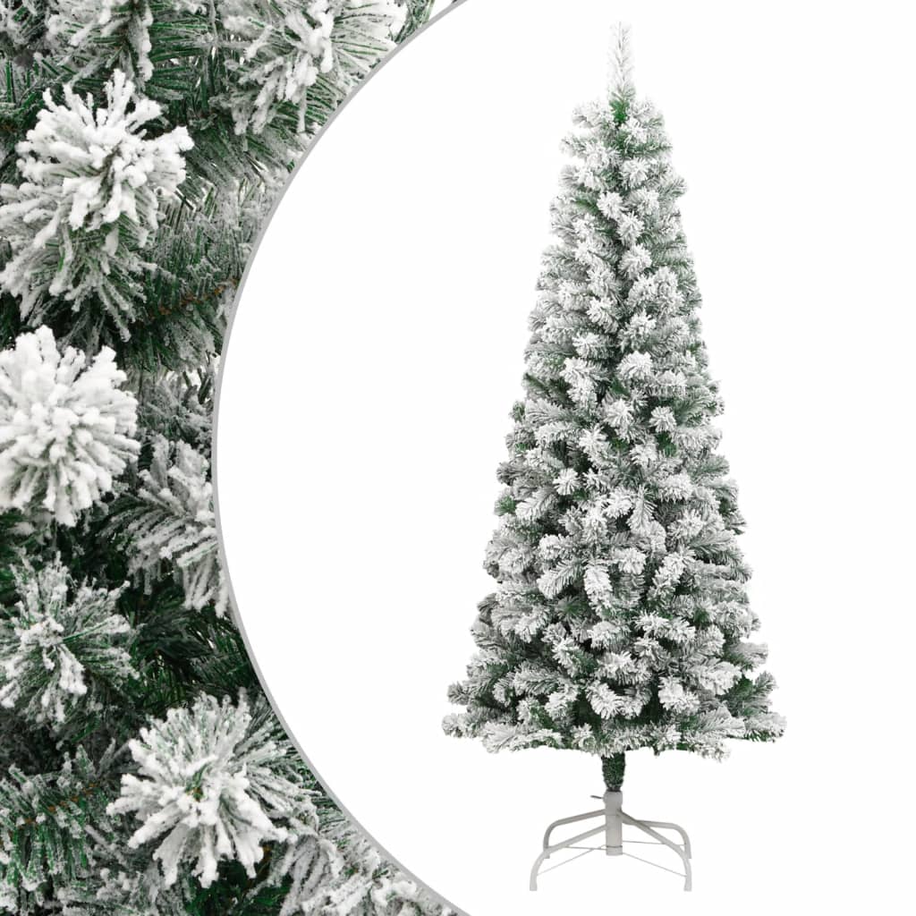 Vidaxl Kunstkerstboom with hinges and snow 180 cm