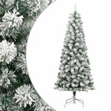 Vidaxl Kunstkerstboom with hinges and snow 180 cm