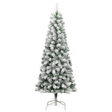 Vidaxl Kunstkerstboom with hinges and snow 180 cm