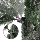 Vidaxl Kunstkerstboom with hinges and snow 180 cm
