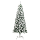 Vidaxl Kunstkerstboom with hinges and snow 240 cm