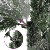 Vidaxl Kunstkerstboom with hinges and snow 240 cm