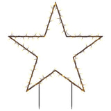 Vidaxl Christmas lights star with ground pins 80 LEDs 60 cm