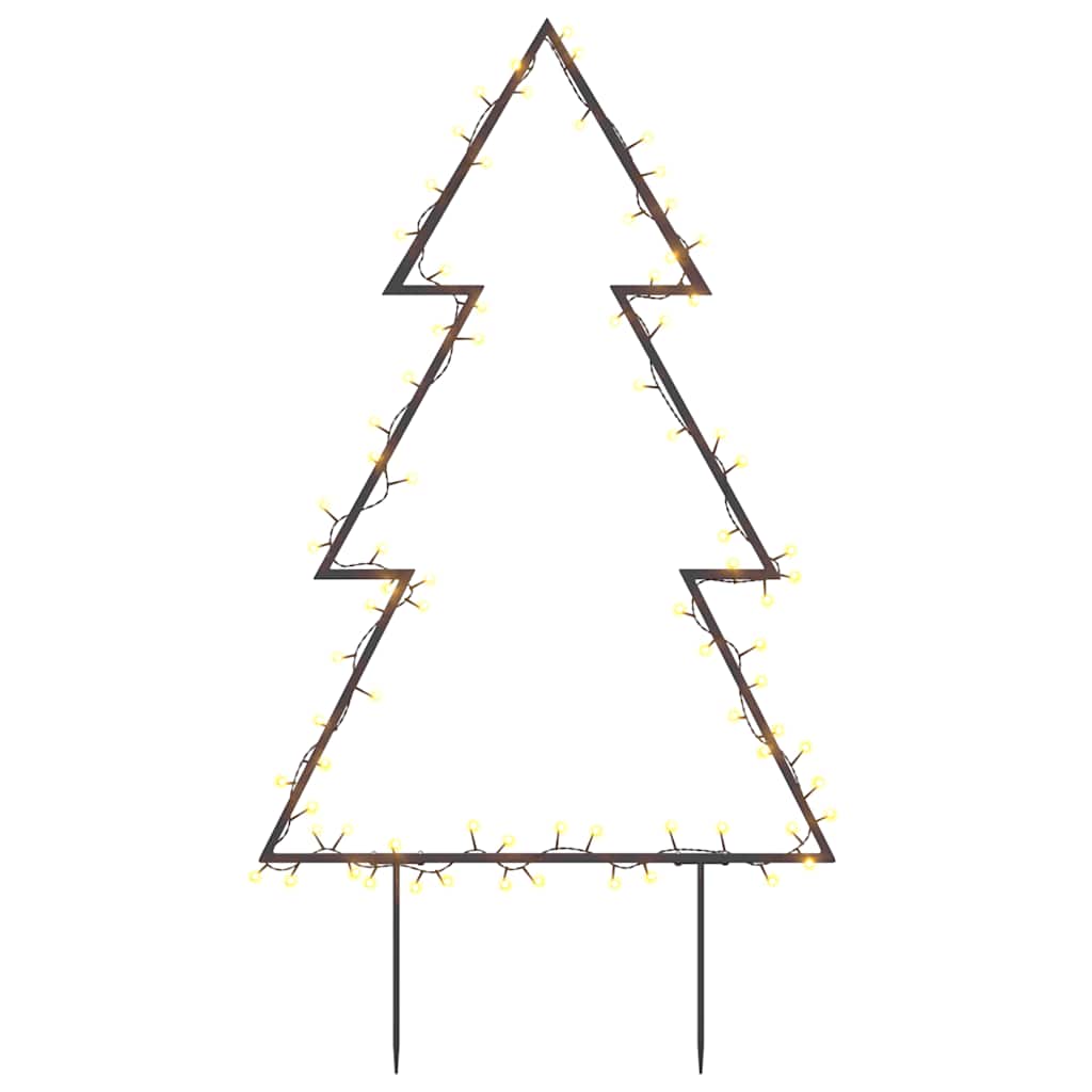 Vidaxl julbelysning julgran med markstift 80 lysdioder 60 cm