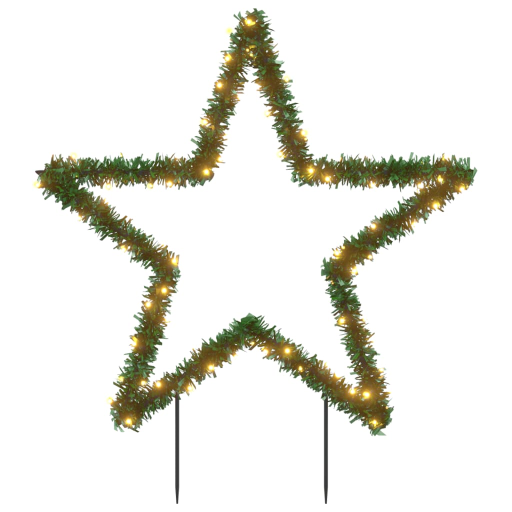 Vidaxl Christmas lights star with ground pins 80 LEDs 60 cm