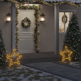 Vidaxl Christmas lights star with ground pins 80 LEDs 60 cm