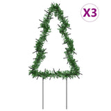 Vidaxl Christmas Lighting Christmas Tree 3 Sts avec broches au sol 50 LEDS 30 cm