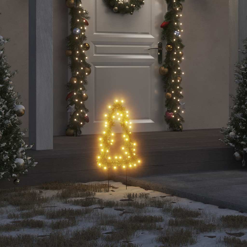 Vidaxl Christmas Lighting Christmas Tree 3 Sts avec broches au sol 50 LEDS 30 cm