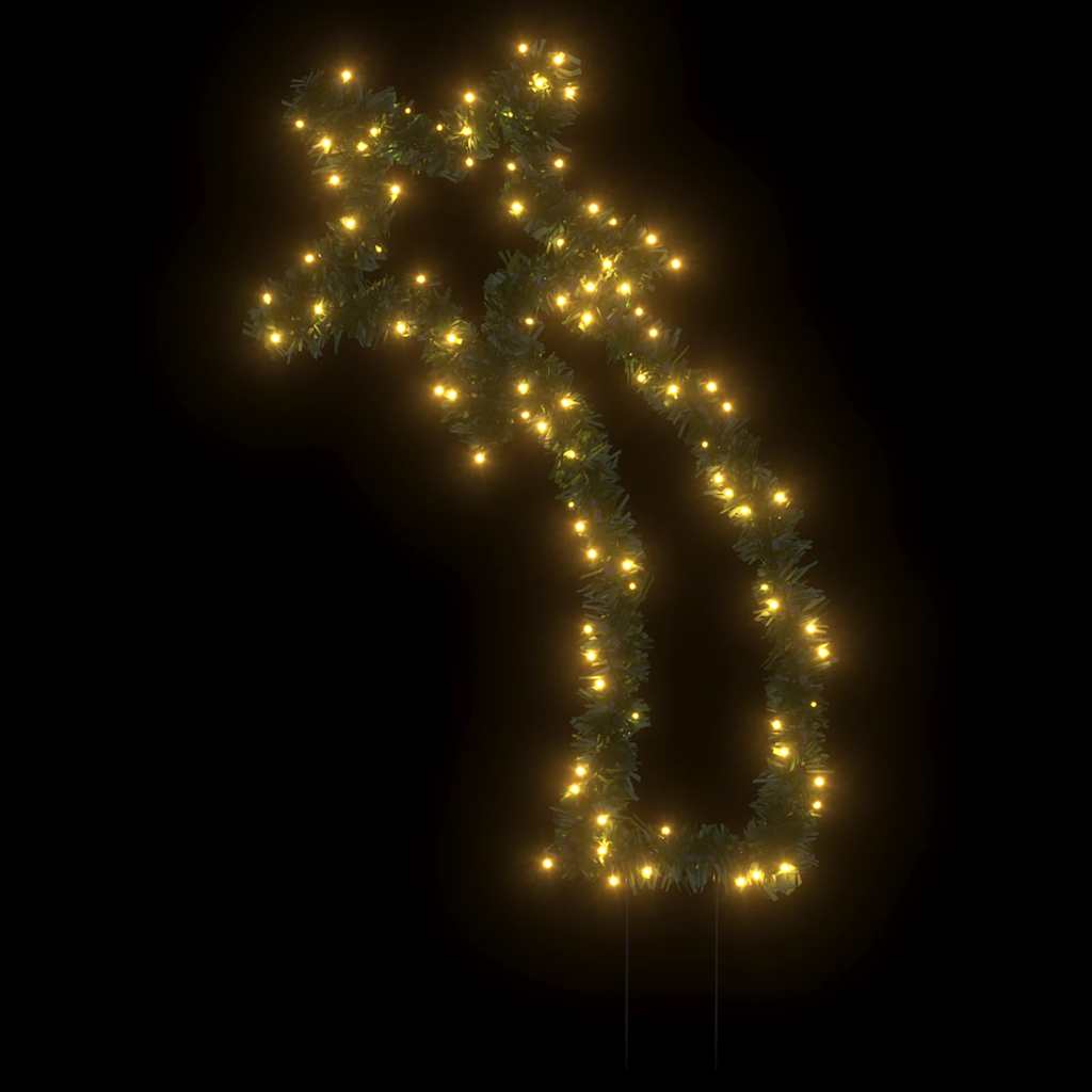 Vidaxl Božični razsvetljavi Meteor z ozemljitvami 115 LED 89 cm