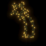 Vidaxl Christmas lighting meteor with ground pins 80 LEDs 62 cm