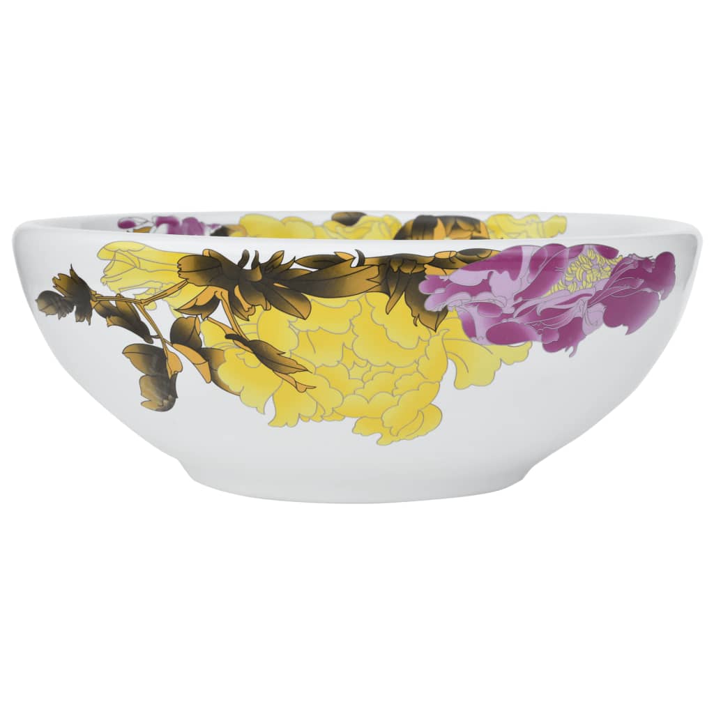 La couche Vidaxl étaitker rond φ41x14 cm en céramique multi-colorant