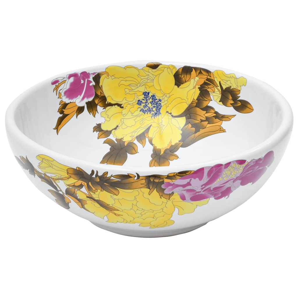 La couche Vidaxl étaitker rond φ41x14 cm en céramique multi-colorant