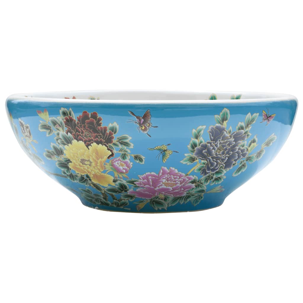 La couche Vidaxl étaitker rond φ41x14 cm en céramique multi-colorant