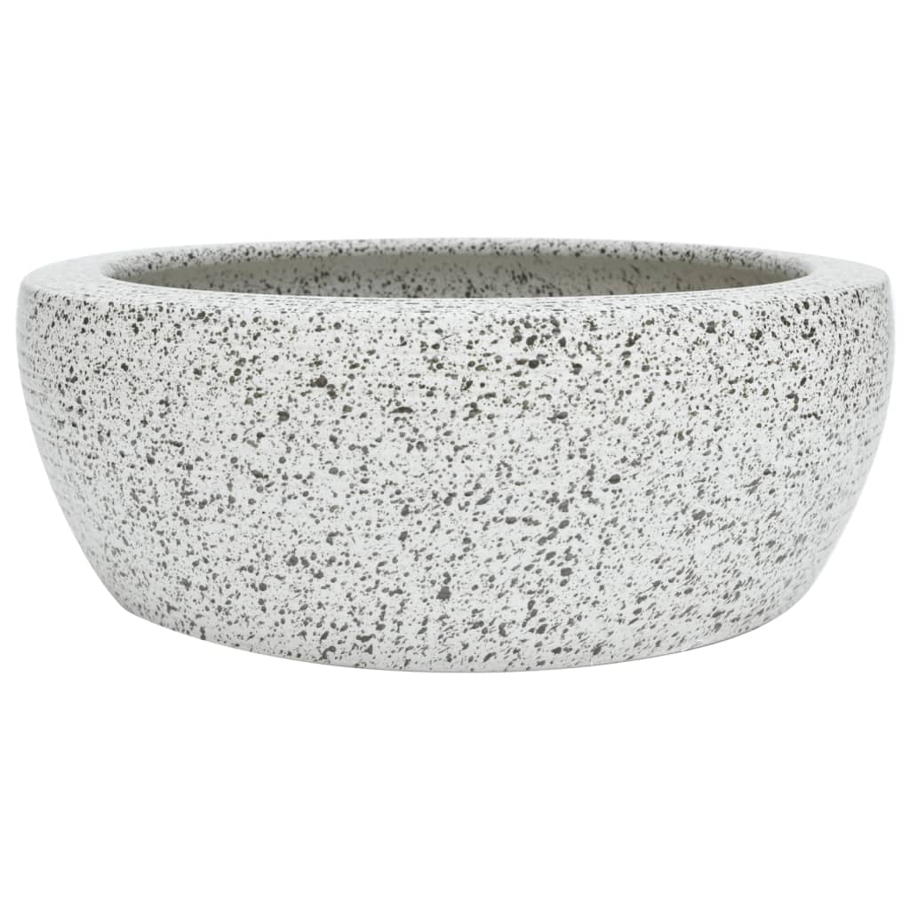 VidaXL STRACTION WASHER Round φ41X14 CM Ceramic Gray