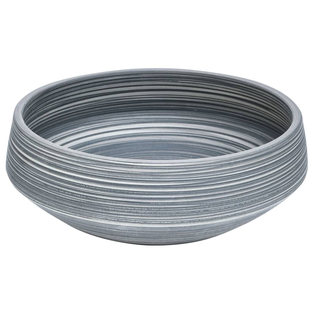 VidaXL STRACTION WASHER Round φ41X14 CM Ceramic Gray
