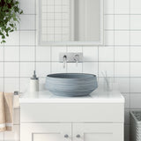 VidaXL STRACTION WASHER Round φ41X14 CM Ceramic Gray
