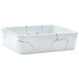 VidaXL STRACK WASH BOK REGANT 46X35.5X13 CM Ceramic White