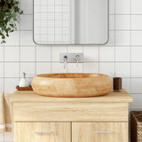 VidaXL STRACTURE WASKER OVAAL 59x40x15 cm Ceramic brown