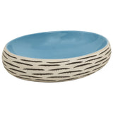 VidaXL STRACTION WASKER OVAAL 59x40x15 cm Ceramic multi -colored