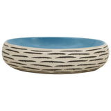 VidaXL STRACTION WASKER OVAAL 59x40x15 cm Ceramic multi -colored