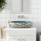 VidaXL STRACTION WASKER OVAAL 59x40x15 cm Ceramic multi -colored