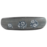 Vidaxl Strucure Wasker Ovaal 59x40x15 cm ceramiczny szary