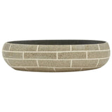 VidaXL STRACTION WASKER OVAAL 59x40x15 cm Ceramic multi -colored