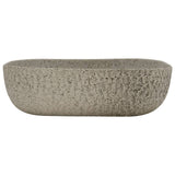 VIDAXL STRACK WASKER Rechteckige 48x37,5x13,5 cm Keramikgrau