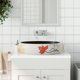 VidaXL STRACTION WASKER OVAAL 59x40x15 cm Ceramic multi -colored