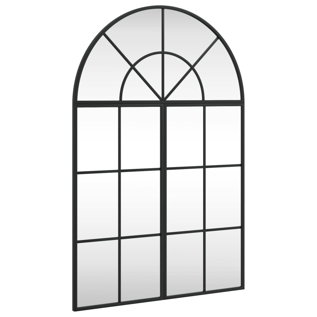 Miroir mural vidaxl boog 60x90 cm de fer noir