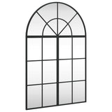 Miroir mural vidaxl boog 60x90 cm de fer noir