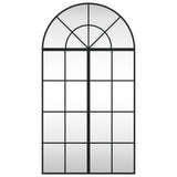 Vidaxl Mirror de pared boog 60x110 cm de hierro negro